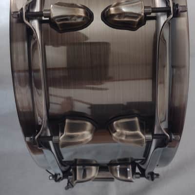 Mapex Black Panther Brass Cat 14x5.5" Brass Snare Drum with Brass Hardware - Antique Brass image 13