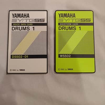 Yamaha Drums 1 Voice and Waveform Cards for SY/ TG 55 Synths (No Case)