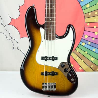 Used Squier Affinity Jazz Bass, Maple Fretboard, 3-Color Sunburst image 1