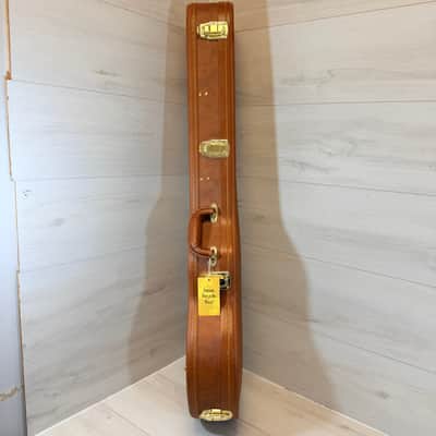 Gibson Les Paul Style Brown Hardshell Guitar Case w/ Red Plush Interior image 2