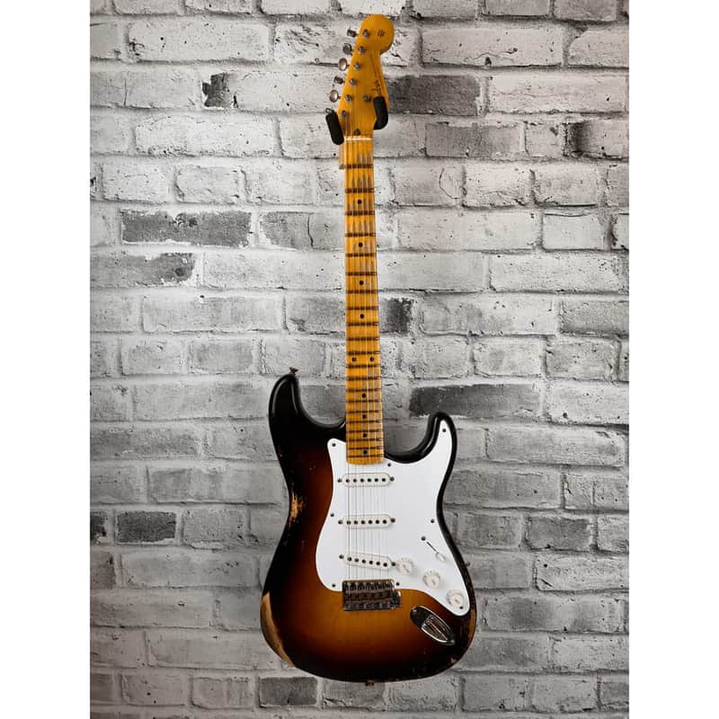 Fender Custom Shop Limited Edition 70th Anniversary 1954 Stratocaster Heavy Relic, Wide-Fade 2-Color Sunburst image 1