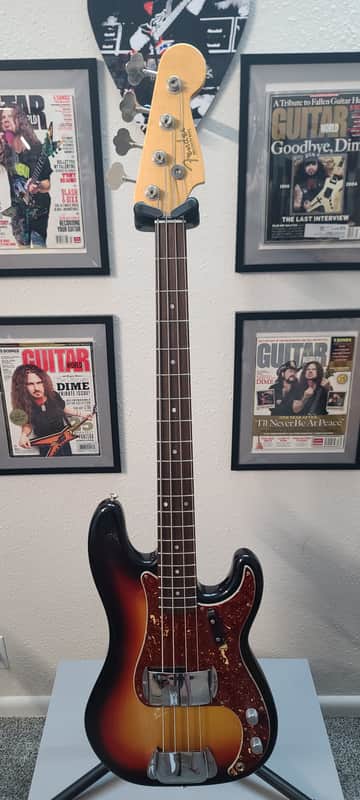 Fender Custom Shop Relic 64 P bass!  - Tobacco burst Relic image 1