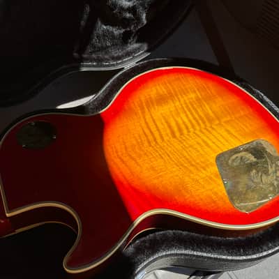 Burny Custom RSC-80 Les Paul Supreme 1980s - Flame Maple Sunburst image 14