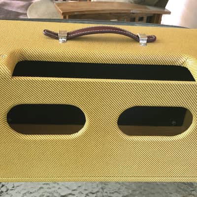 MojoTone ‘57 Tweed Deluxe 5E3 Amplifier Head Cabinet w/ Lacquered Finish image 2