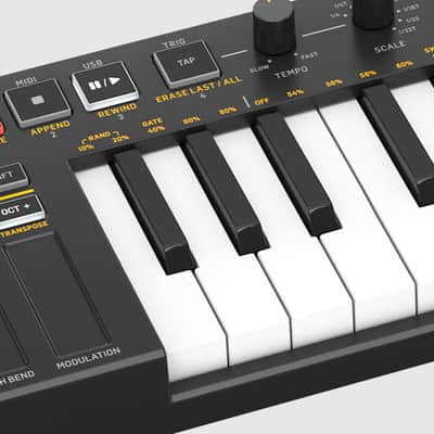 Behringer SWING 32-Key USB MIDI Controller Keyboard / Sequencer 2021 - Present - Black image 3