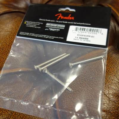 Fender Neck Mounting Screws (4) (Chrome) image 2