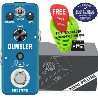 Rowin LEF-315 Dumbler Analog “Dumble Amp” Emulator Guitar Effect Pedal True Bypass, FREE PICKS + HOLDER+ FREE SHIP USA image 4