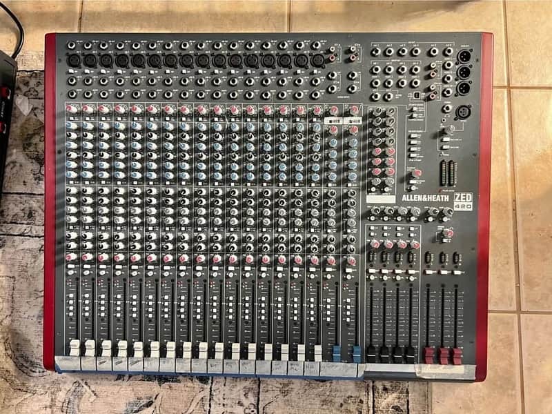 Allen & Heath ZED-420 16-Channel 4-Bus Mixer 2007 - Present - Black/Red image 1