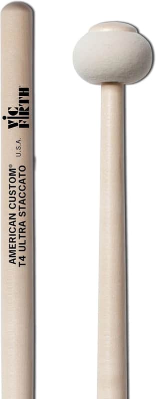 Vic Firth T4 - American Custom Mallets Ultra Staccato Timpani Mallets Pair image 1