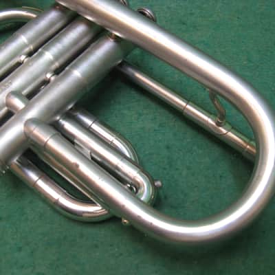 Holton Super Collegiate Silver Cornet 1955 - Reconditioned - Case & Bach 7C MP image 10