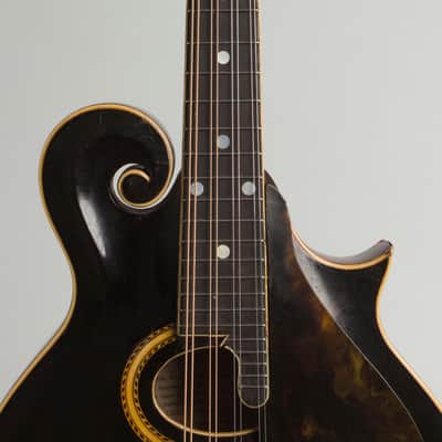 Gibson  F-2 Carved Top Mandolin (1912), ser. #17005, original black hard shell case. image 8