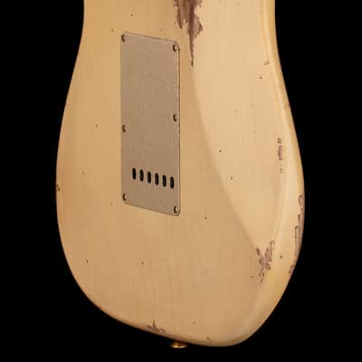 Fender Custom Shop LTD '55 Bone Tone Strat Relic - Aged Honey Blonde with Gold Hardware #81679 image 9
