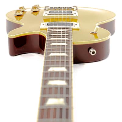 Epiphone Les Paul Standard GoldTop MIJ w/ Duesenberg Style Pickups, Pearloid Trapezoid Inlays, Schaller Strap Buttons image 9