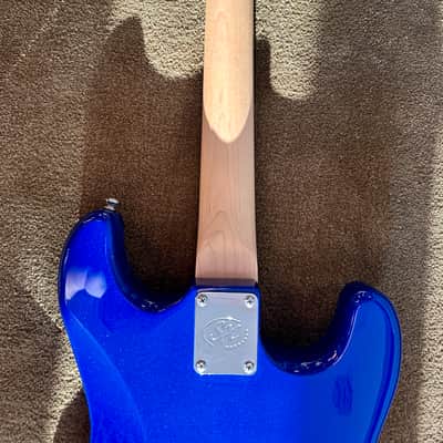 SX VTG Vintage Series Candy Blue Stratocaster Left Handed image 11