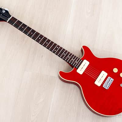 1982 Hamer USA Sunburst Special Double Cut Flame Top Custom Order w/ Lollar P-90s, Case image 12
