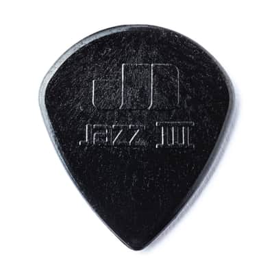 Dunlop 47P3S "Stiffo" Nylon Jazz III 1.38mm Sharp Point-Tip Guitar Picks (6-Pack)
