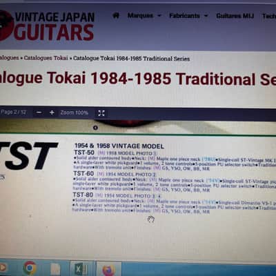 Tokai Stratocaster TST80 Goldstar Japan 1984 image 13
