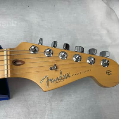 Fender American Standard Stratocaster Guitar with Lace Sensor pickups + Case 2005 - Buttercream or Honey Blonde or Yellow White / Maple neck image 11