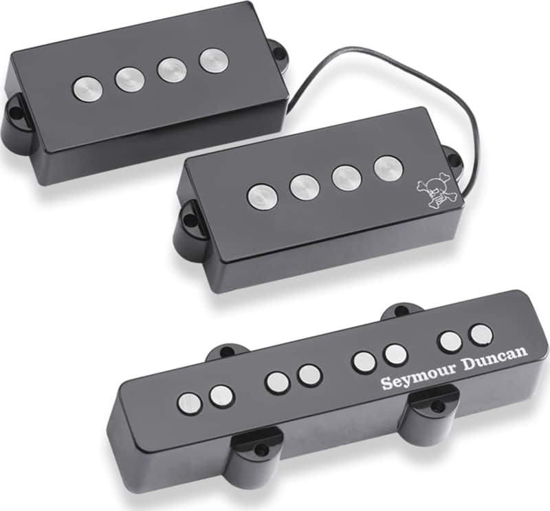 Seymour Duncan Duff McKagan Signature P-J Bass Pickup Set, Black image 1
