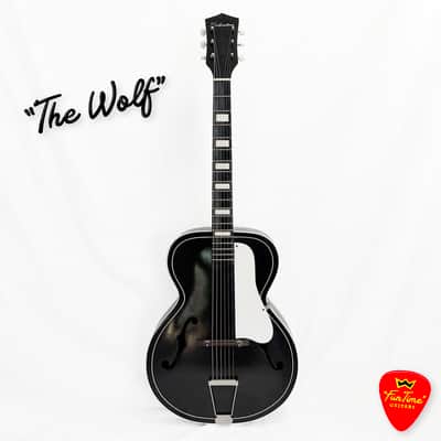 1960s Silvertone 658 “Tuxedo” Archtop Acoustic Guitar by Kay – “The Wolf” image 1