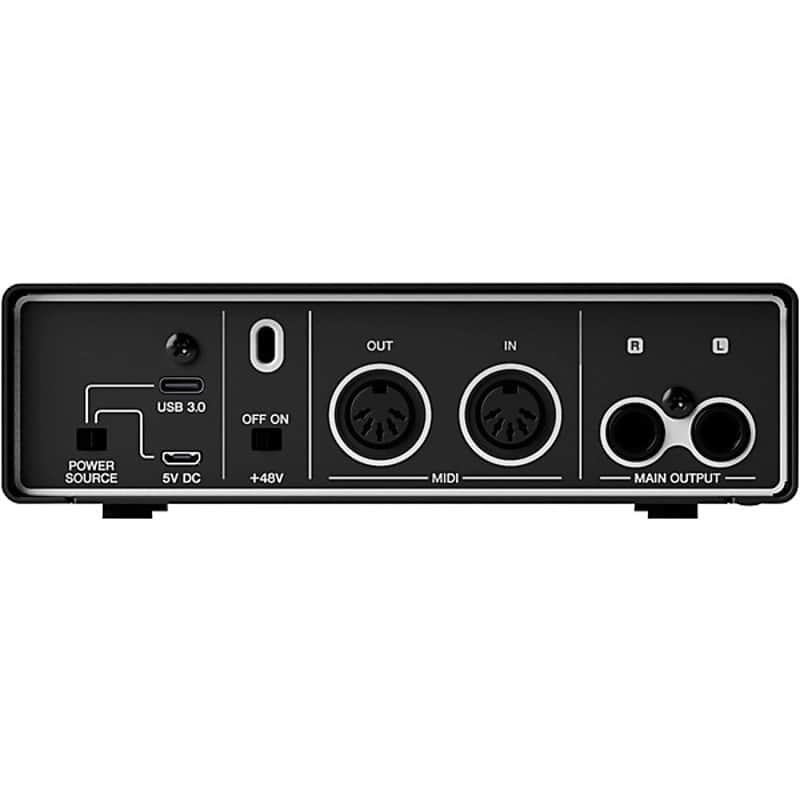 Yamaha URX22C USB-C Audio Interface (with Software Suite) - Black image 1