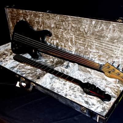 WESTONE X695BK SPECTRUM LX Bass  1986 Black.  BY MATSUMOKU.  TWO NECKS. Fretted & Fretless.  RARE. image 15