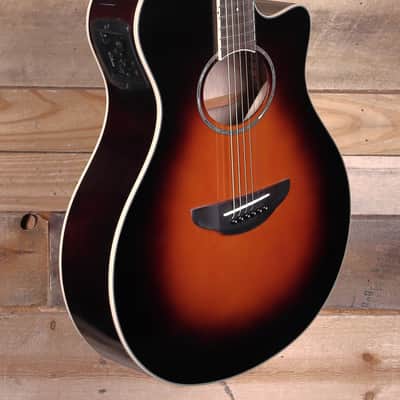 Yamaha APX600 Thinline Acoustic/Electric Guitar Old  Violin Sunburst image 2
