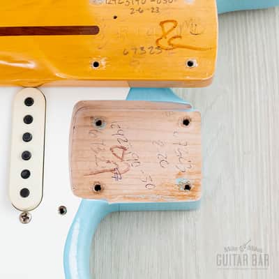 2023 Fender Custom Shop Limited Edition 1957 Stratocaster Relic Faded Daphne Blue w/ Case, COA, Tags image 18