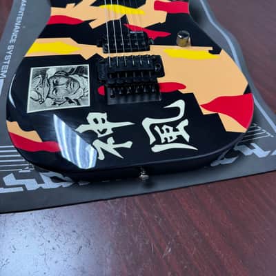2013 ESP LTD GL-200K George Lynch Signature - Black with Kamikaze Graphic image 11