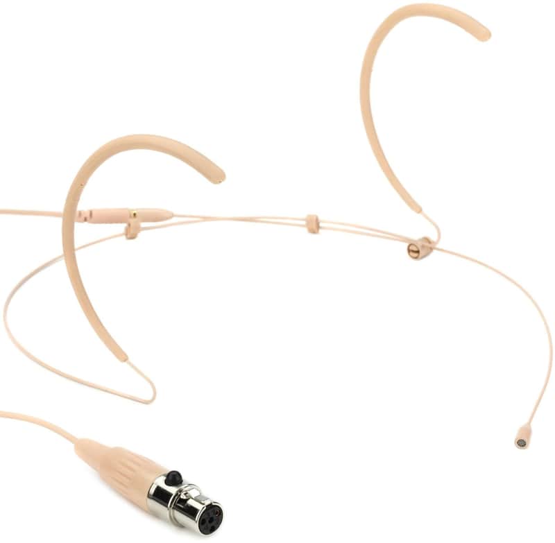 Galaxy Audio HSM8-OBG-4SHU Omnidirectional Earset Microphone with Shure Wireless Connector - Beige image 1