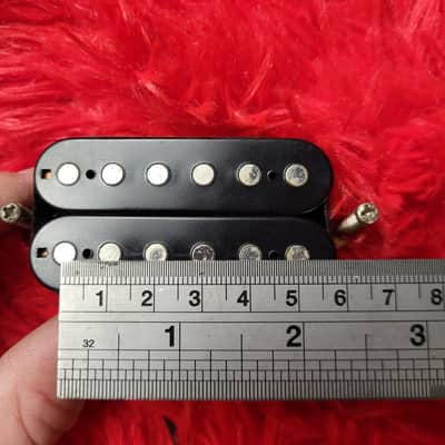 Unknown Brand Humbucker - Possibly 1980's - 2020's - Black - Double Slug - 8.59K - Ceramic Magnet image 11
