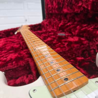 Fender Custom Pickup Work: American Original 50s Stratocaster 2018-2022 - White Blonde with custom pick guard image 3