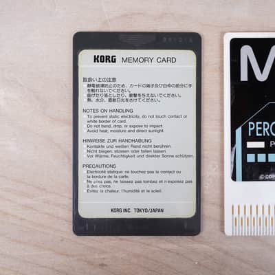 Korg M-1 MSC-08 and MPC-08 Percussion Memory Cards Set 1989 image 3
