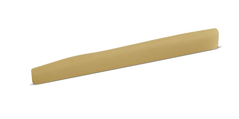 Bone Saddle – Fits Some Post-2009 Taylor® Guitars – Wave Compensation – Unbleached image 1