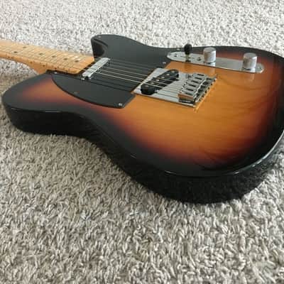 Fender Standard Telecaster 2014 2-Tone Sunburst MIM Maple Neck Guitar + Gig Bag image 3