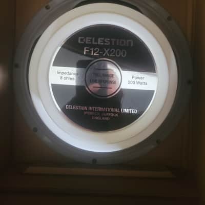 Celestion F12-X200 12" 200-Watt 8ohm Full Range Live Response Modeling Amp Speaker 2020s - White image 1