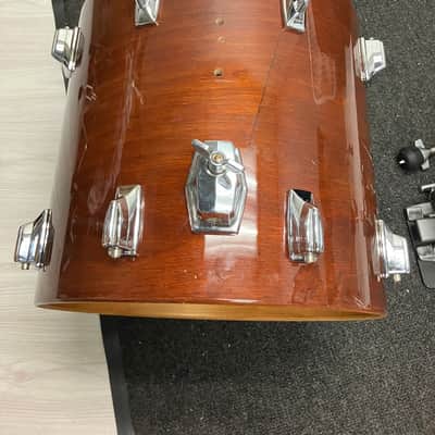 Tama Superstar 13x14 Floor Tom Drum Super Mahogany Finish image 8