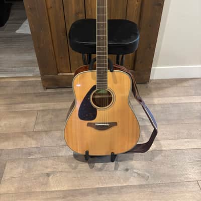 Yamaha FG820L Folk Acoustic Guitar Left-Handed 2010s - Natural image 11