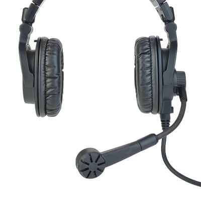 Clear-Com CC-400-X5 Double-Ear Intercom Headset with 5-Pin XLR Male Connector image 2