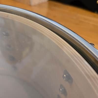 Snares - C&C Drum Co. 7x14 12th & Vine Maple/Poplar "LA Camco" Snare Drum (Antique White/Gold Duco) image 9