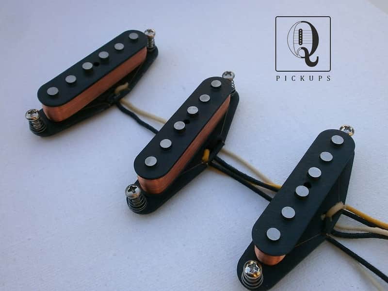 Stratocaster A5 Guitar Pickups SET Gilmour Black Strat Hand Wound Strat Q pickups Pink Floyd David image 1
