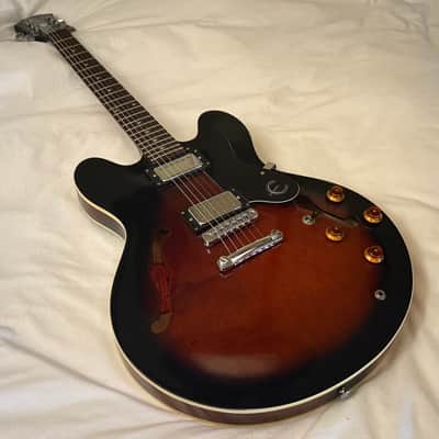 Vintage 1997 Epiphone Dot (Gibson 335) - Made in Korea (MIK) - Cinnamon Burst - Free Pro Setup image 14