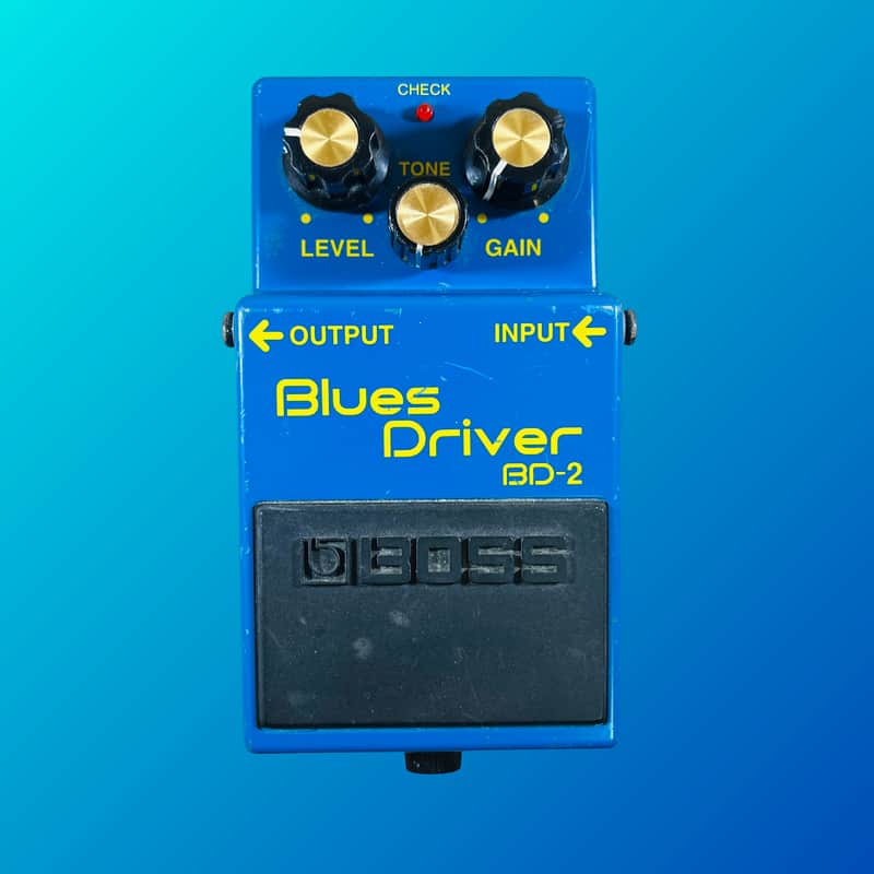 Boss BD-2 Blues Driver (Silver Label) 1995 - Present Blue