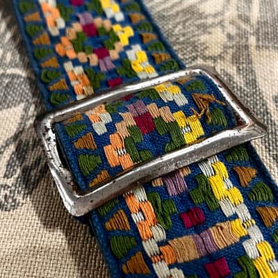 Vintage Ace Style Embroidered Guitar Strap Circa 1960s / 1970s image 7