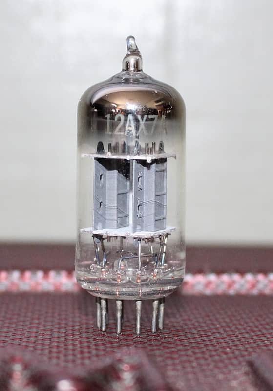 WESTINGHOUSE 7025 CANADA 12AX7 TIGHT BALANCE GRAY PLATE HALO GETTER TEST NOS+ VINTAGE 1960'S image 1