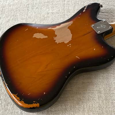 2012 Fender Kurt Cobain Road Worn Jaguar Left Hand Lefty + Case + Book + Extra Pickups Classic Player Jaguar Special HH Wiring image 19