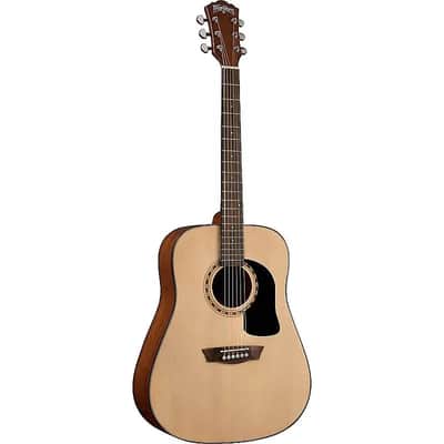 Washburn AD5K Apprentice D5 Series Dreadnought Mahogany Neck 6-String Acoustic Guitar w/Hard Case image 8