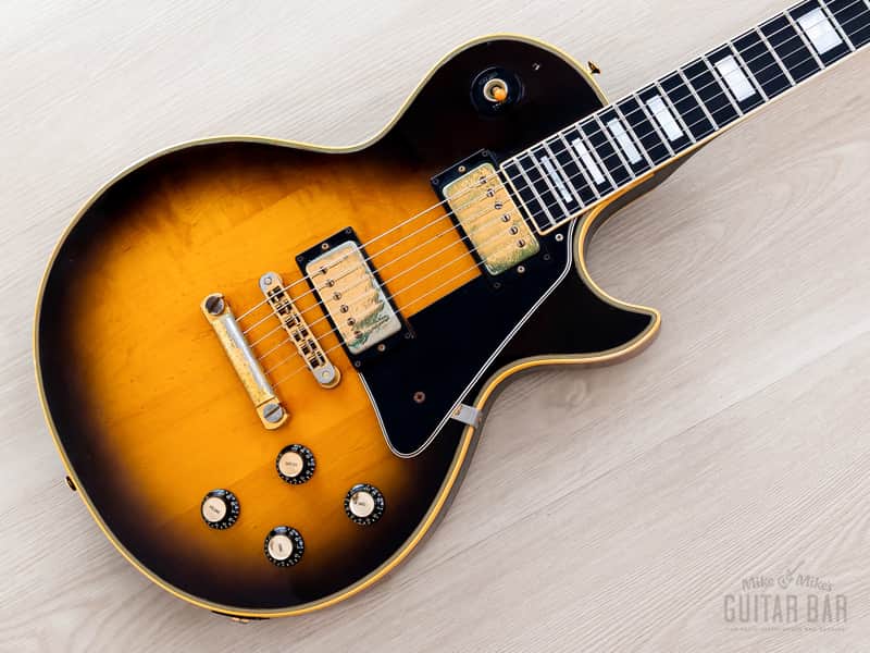 1976 Gibson Les Paul Custom Vintage Guitar Tobacco Sunburst w/ T Tops, Case image 1