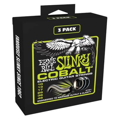 ERNIE BALL 3721 Regular Slinky Cobalt 011-048 3Pak Kobalt plated Steel. Saiten für E-Gitarre image 1