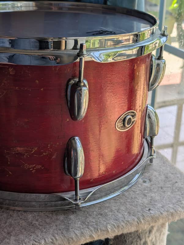 Slingerland 12" Rack tom 1970s-1980s - Red violin image 1